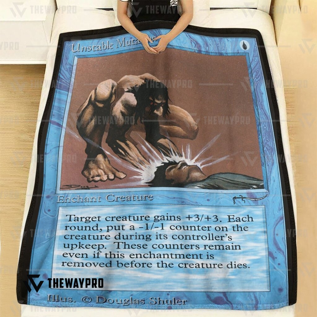 NEW Unstable Mutation Magic The Gathering Blanket 2