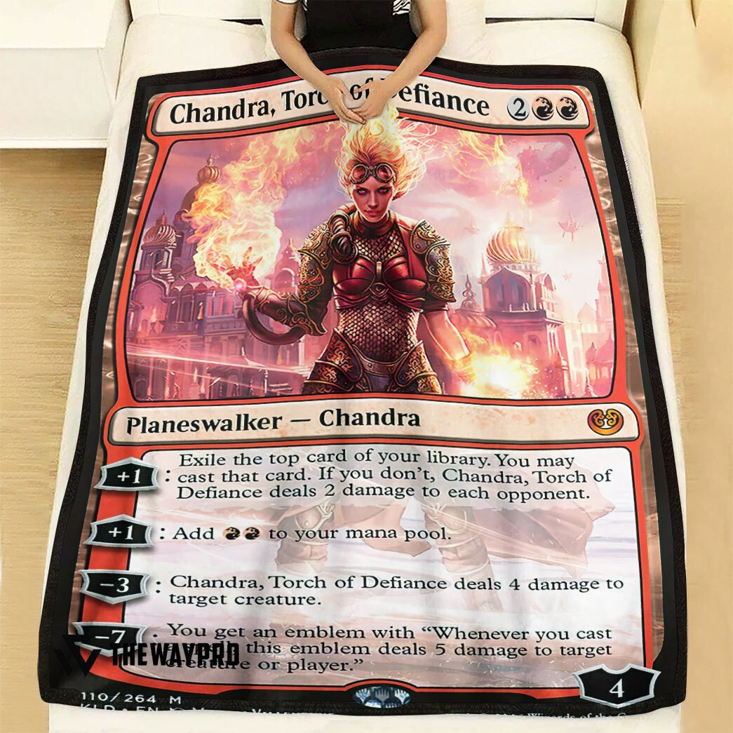 HOT Chandra, Torch of Defiance Magic The Gathering Blanket 12
