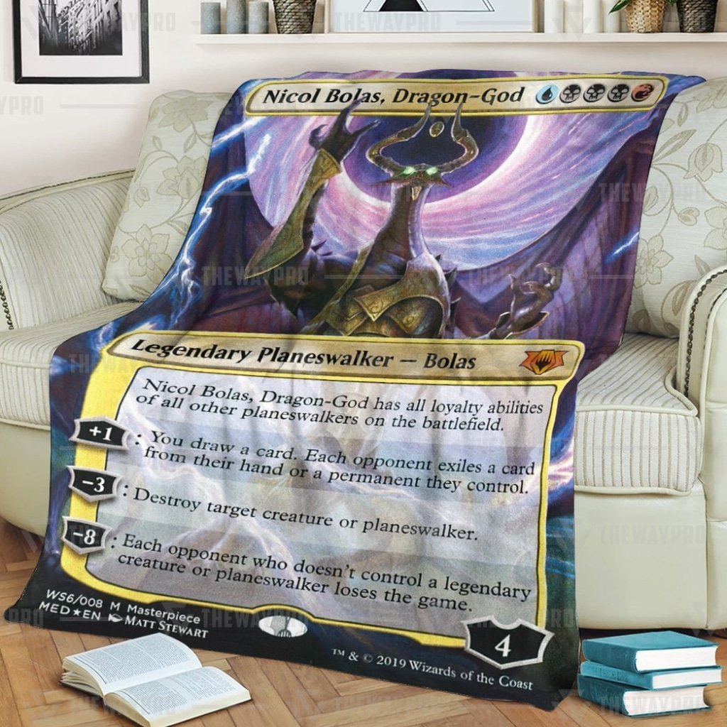 LIMITED Nicol Bolas, Dragon-God Magic The Gathering Blanket 10