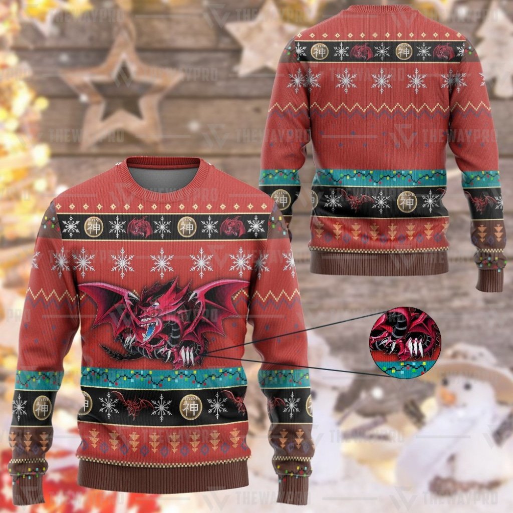 HOT Slifer the Sky Dragon Yu Gi Oh Christmas Sweater 16