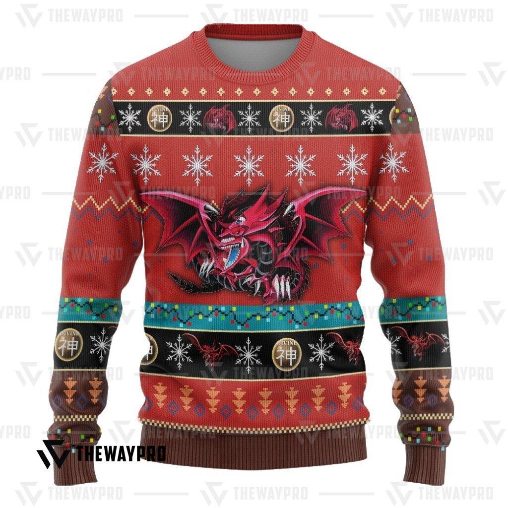 HOT Slifer the Sky Dragon Yu Gi Oh Christmas Sweater 8