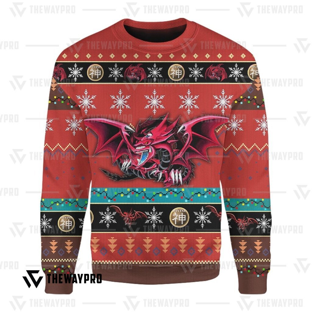 HOT Slifer the Sky Dragon Yu Gi Oh Christmas Sweater 10