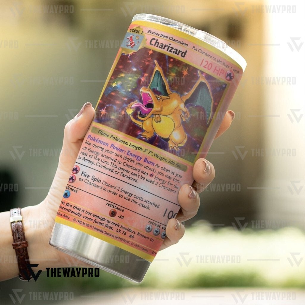BEST Charizard Card Pokemon Tumbler 7