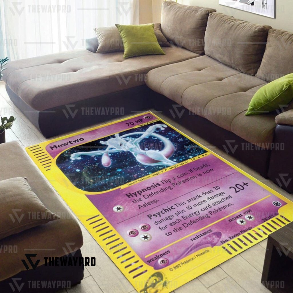 LIMITED Mewtwo Expedition Pokemon Rug 2