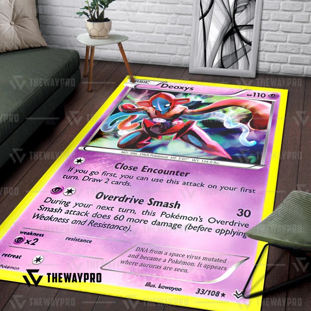 LIMITED Deoxys Cosplay Pokemon Rug 2