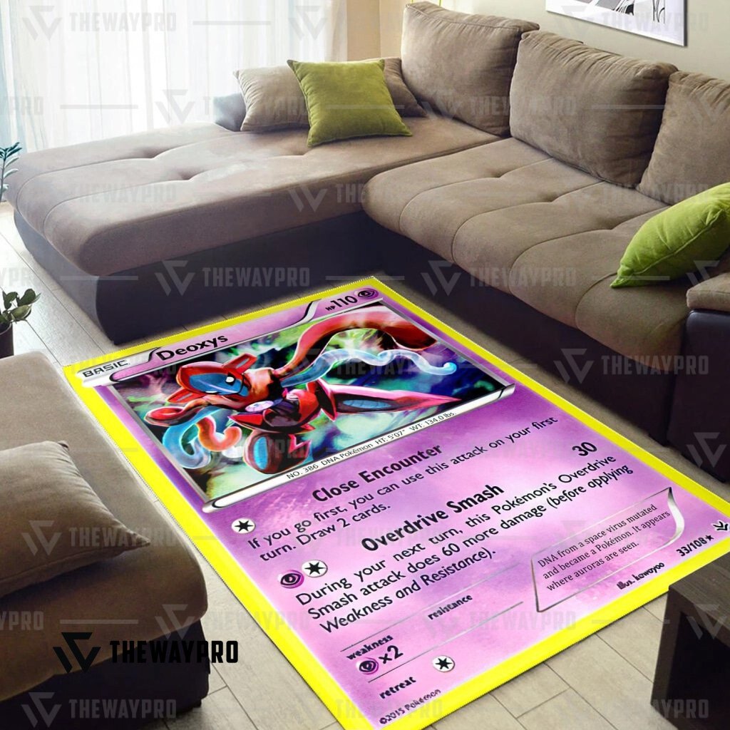 LIMITED Deoxys Cosplay Pokemon Rug 7