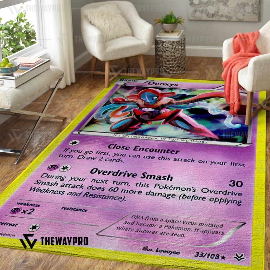 LIMITED Deoxys Cosplay Pokemon Rug 12