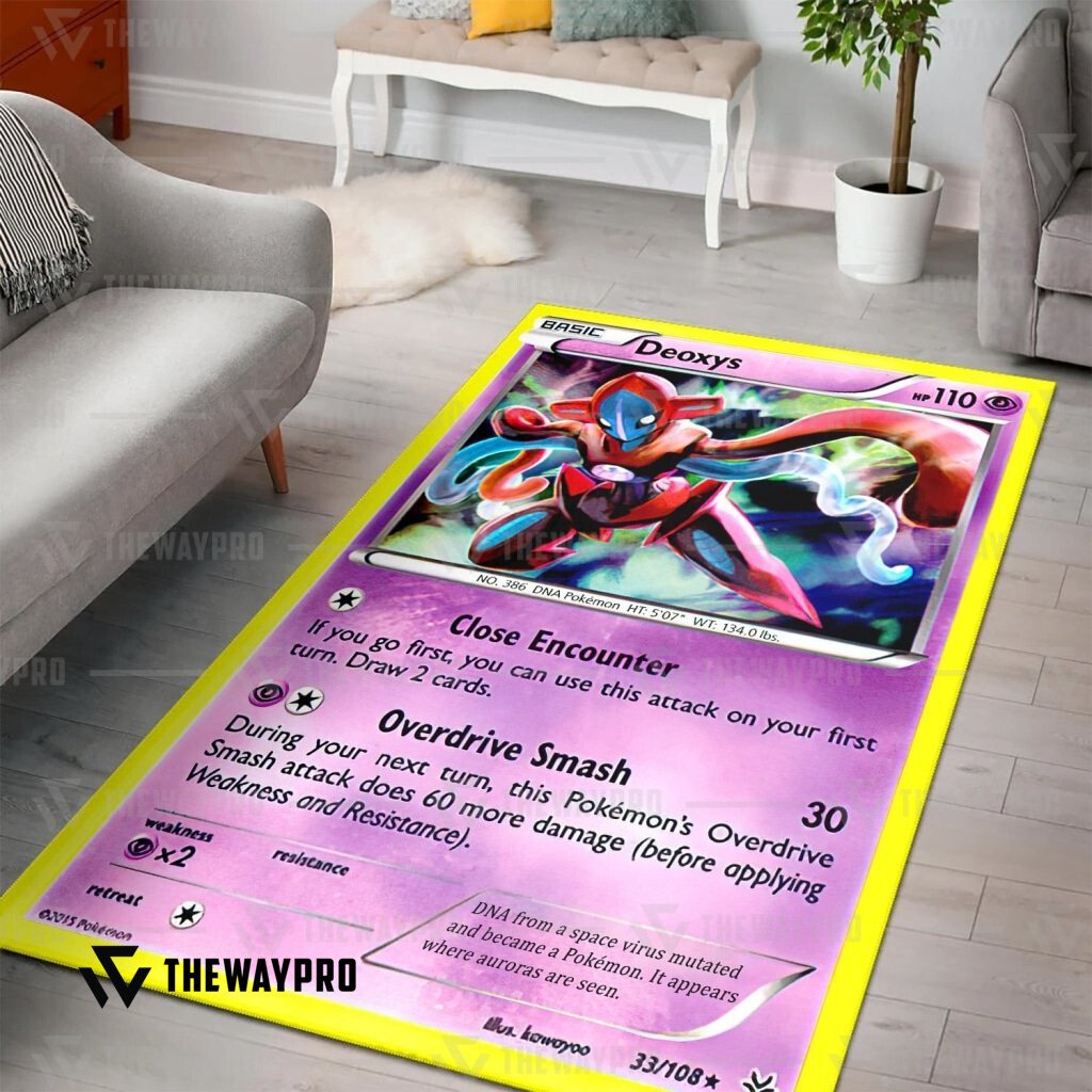 LIMITED Deoxys Cosplay Pokemon Rug 14