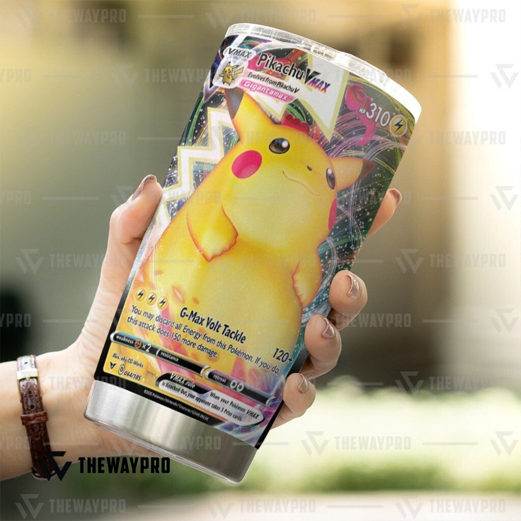BEST Pikachuh VMAX Vivid Voltage Pokemon Tumbler 7