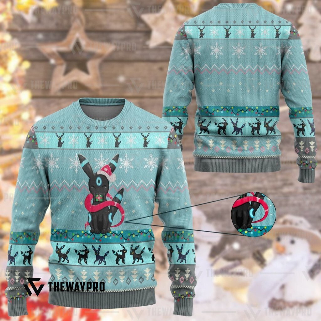HOT Umbreon Pokemon Christmas Sweater 1