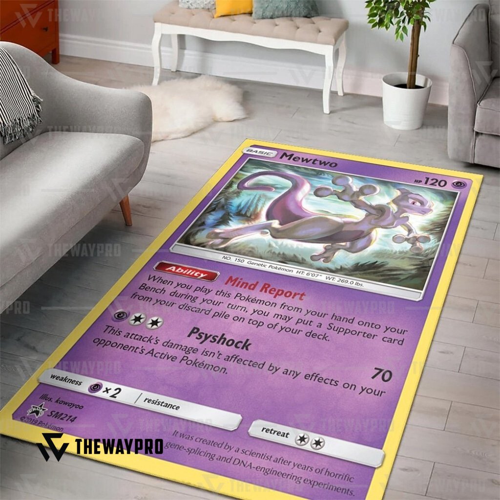 BEST Mewtwo Sun And Moon Pokemon Rug 10