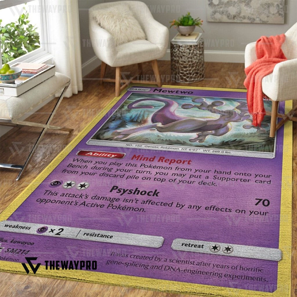 BEST Mewtwo Sun And Moon Pokemon Rug 12