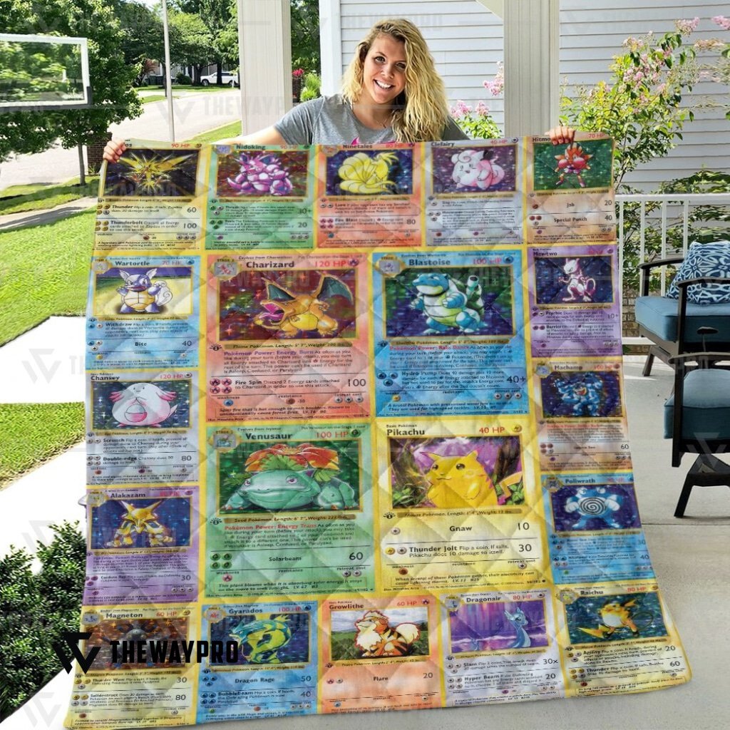 NEW 1st Edition Cards Pokemon Quilt 3
