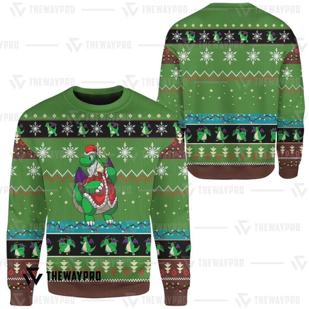 LIMITED Dragonite Pokemon Christmas Sweater 9