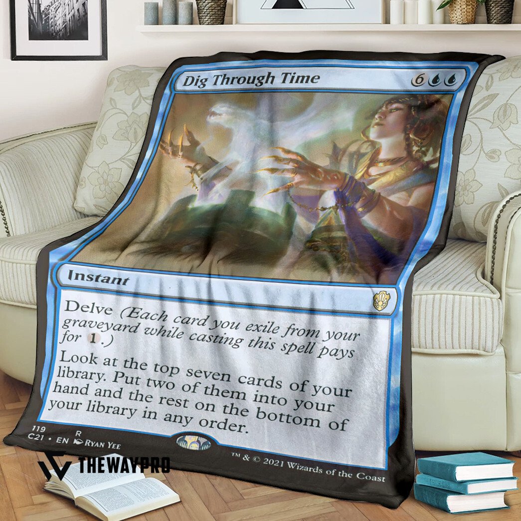 BEST Dig Through Time Magic The Gathering Blanket 1