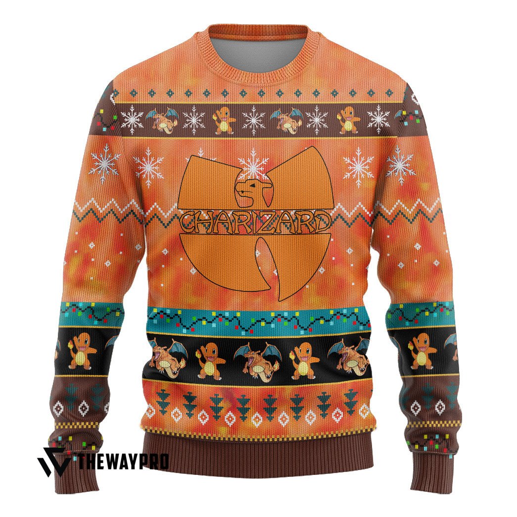 NEW Wutang Charizard Pokemon Christmas Sweater 3