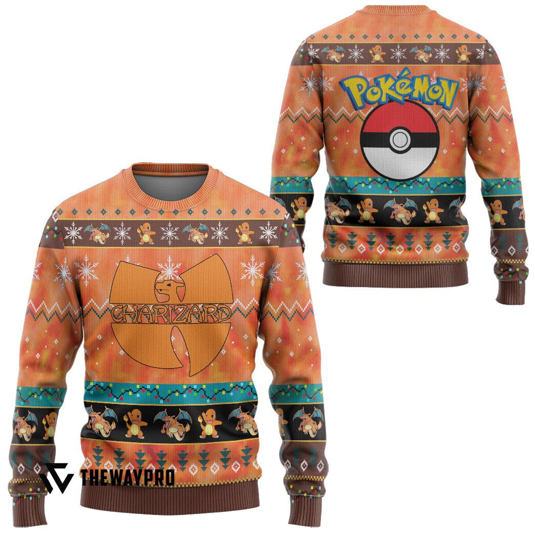 NEW Wutang Charizard Pokemon Christmas Sweater 4
