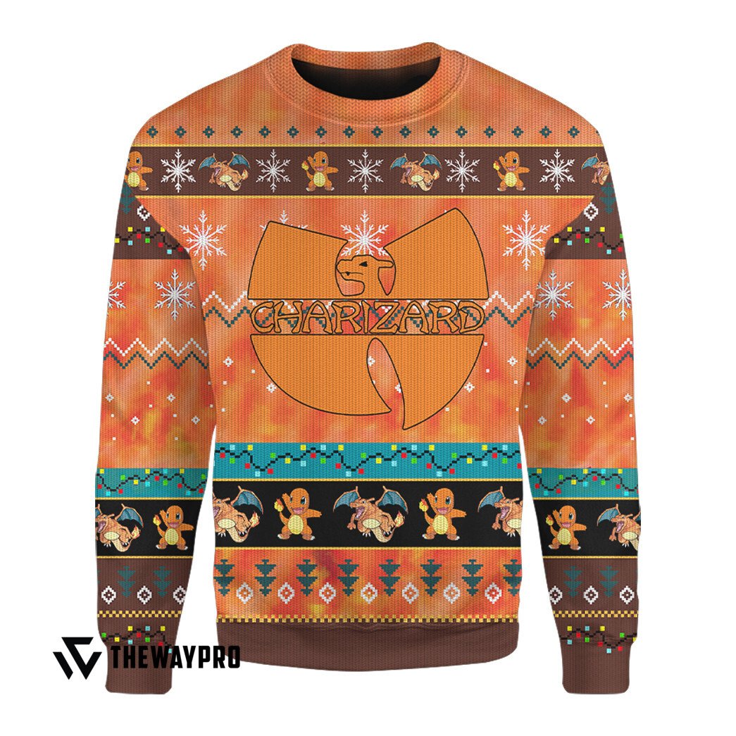 NEW Wutang Charizard Pokemon Christmas Sweater 5