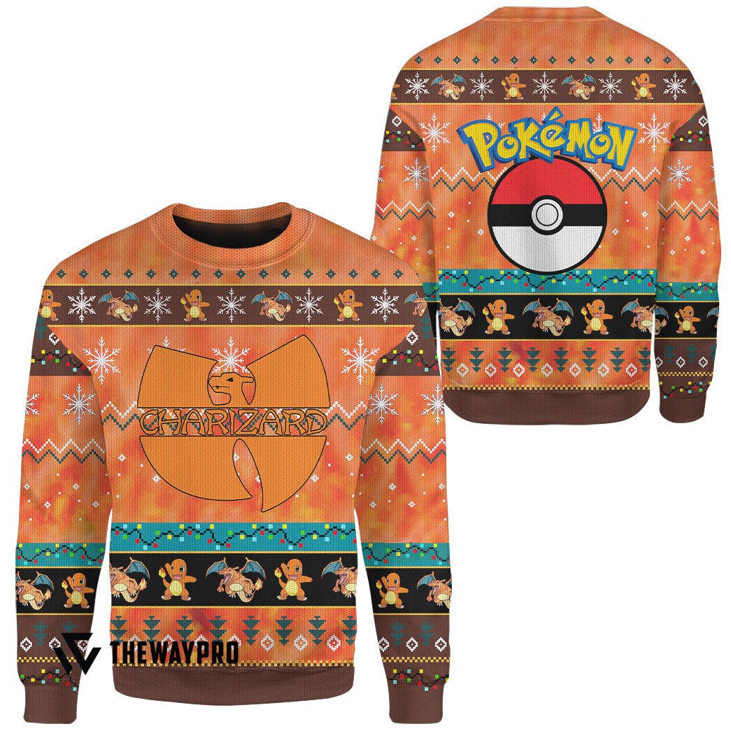 NEW Wutang Charizard Pokemon Christmas Sweater 6