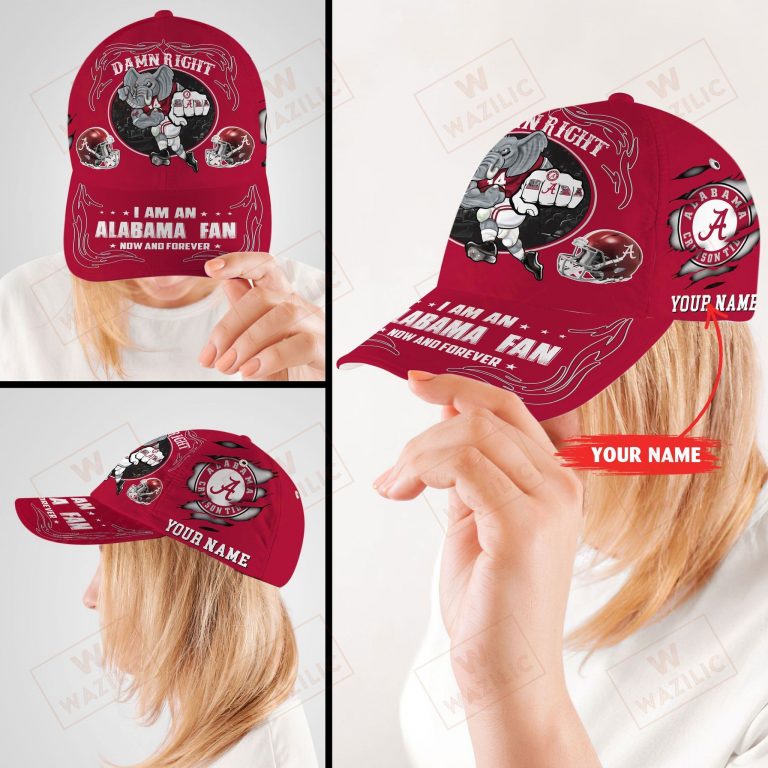 Alabama custom Personalized I am a Fan now and forever cap 12