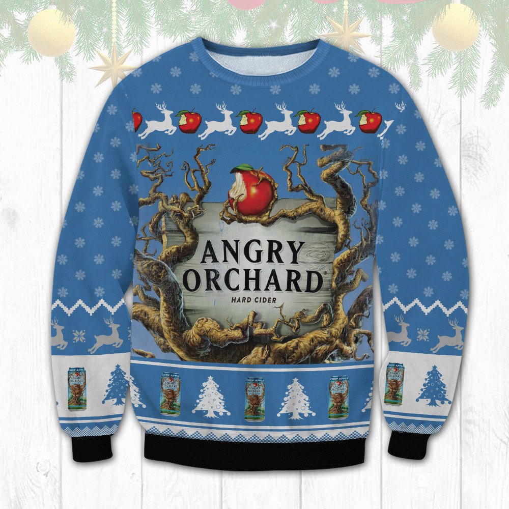 Angry Orchard Hard Cider Christmas Sweater 1