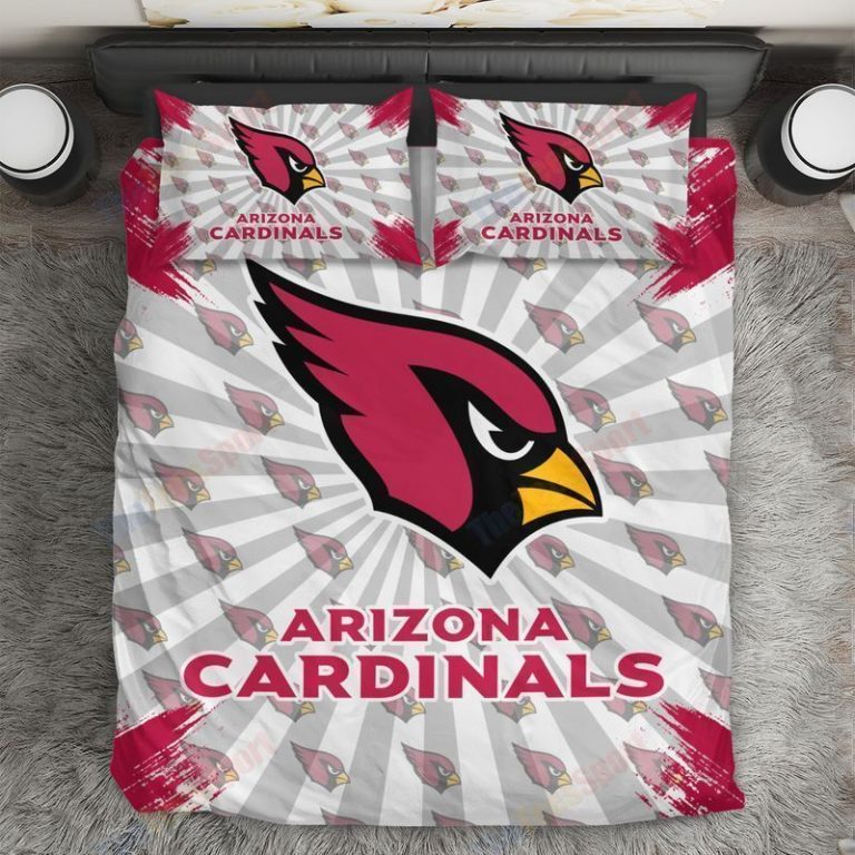 Arizona Cardinals Duvet Cover Pillow Cases Quilt Bedding set 6
