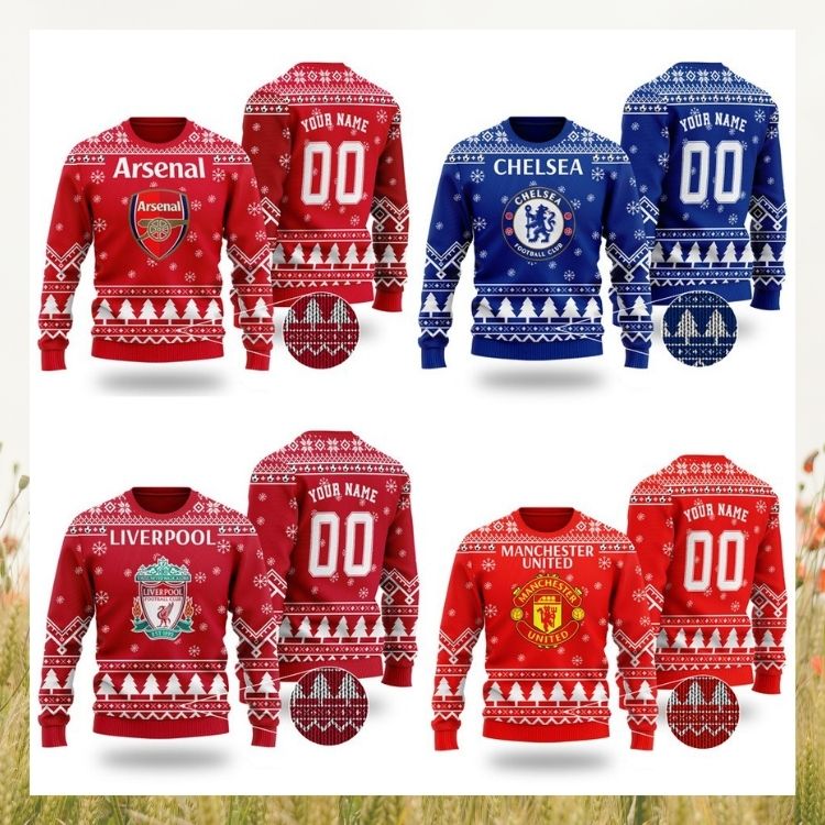 LIMITED Arsenal Personalized Custom Christmas Knitted Sweater 11