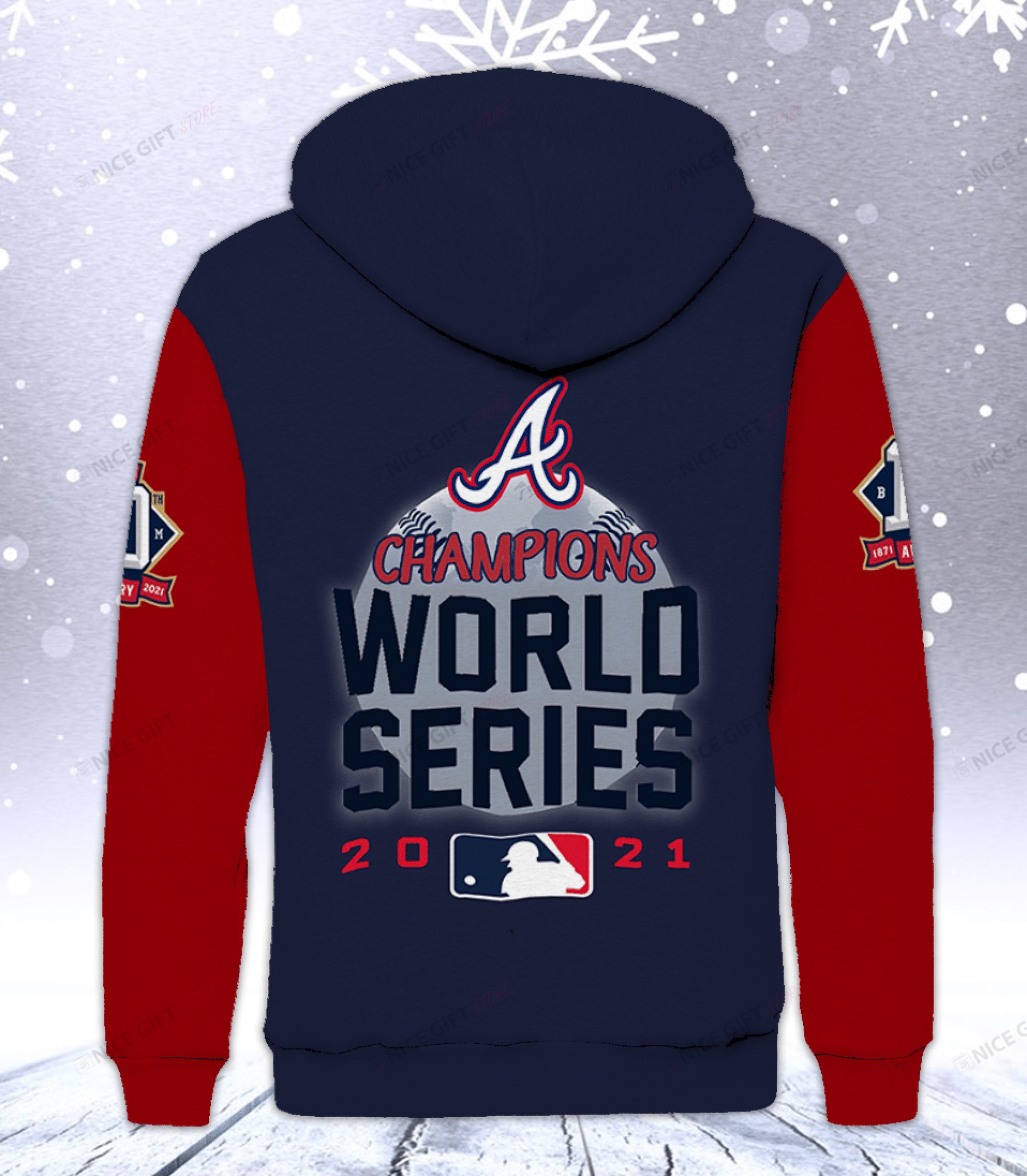 HOT Atlanta Braves Champions World Series 2021 fleece hoodie 3