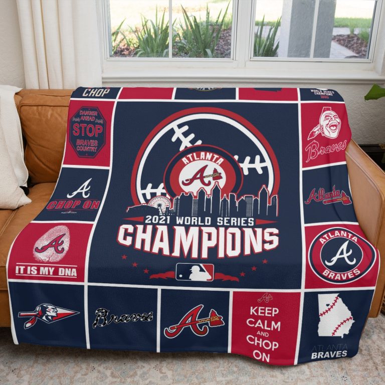 Atlanta Braves World Series Champion 2021 blanket 12