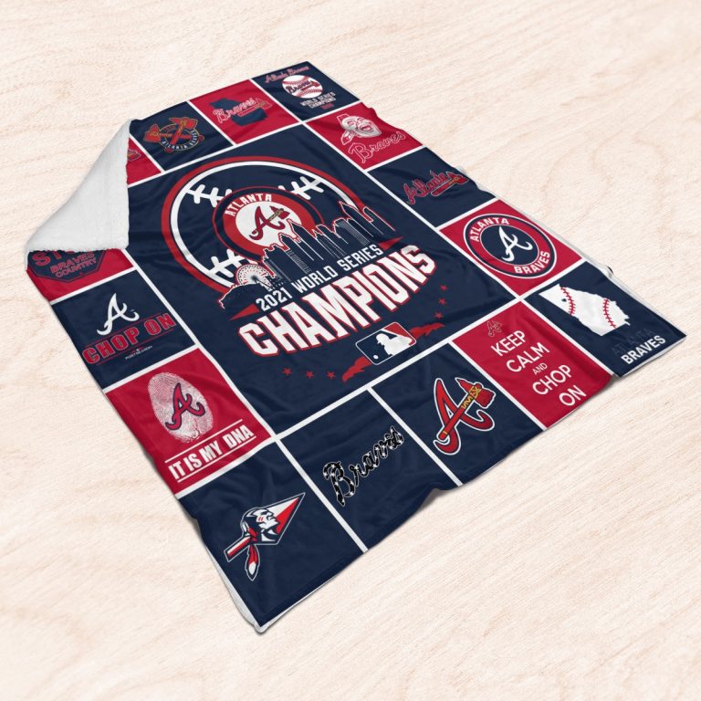 Atlanta Braves World Series Champion 2021 blanket 13