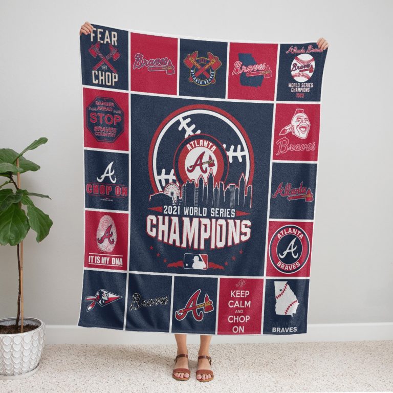 Atlanta Braves World Series Champion 2021 blanket 10
