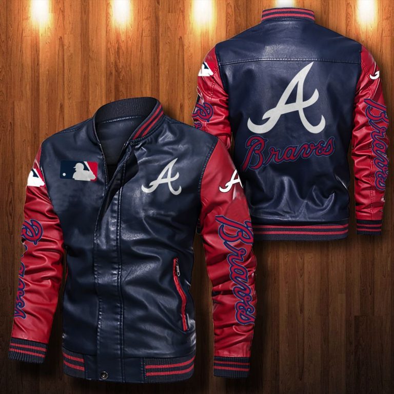 Atlanta Braves bomber leather jacket 10