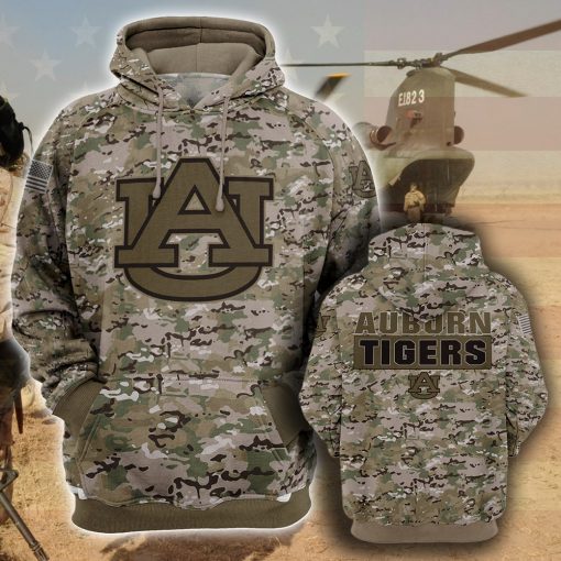 Auburn Tigers camo camouflage style veterans hoodie