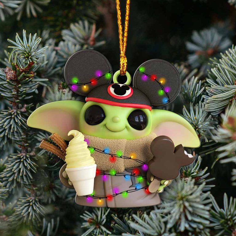 BEST Baby Yoda Mickey Mouse Led Light Christmas ornament 14