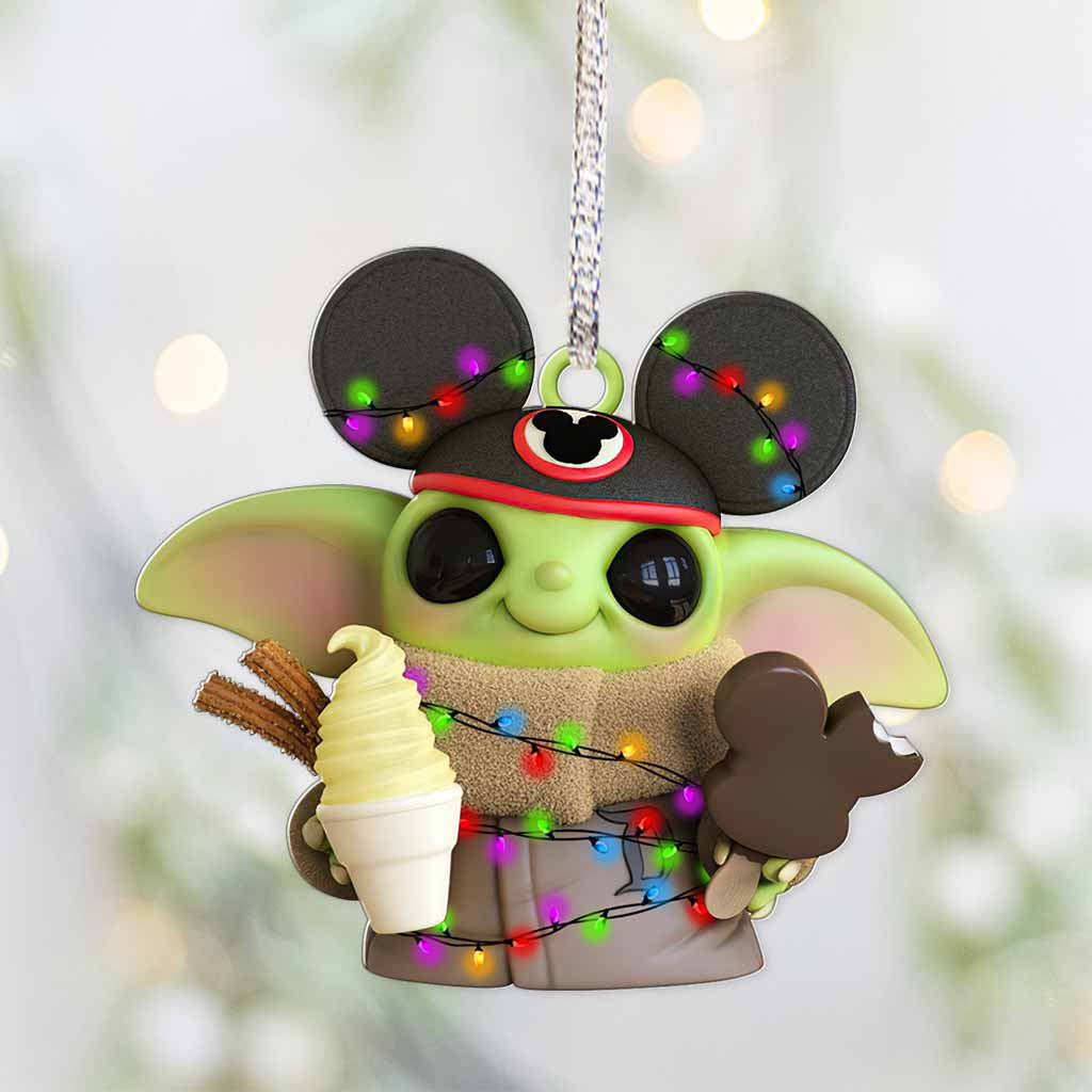 BEST Baby Yoda Mickey Mouse Led Light Christmas ornament 8