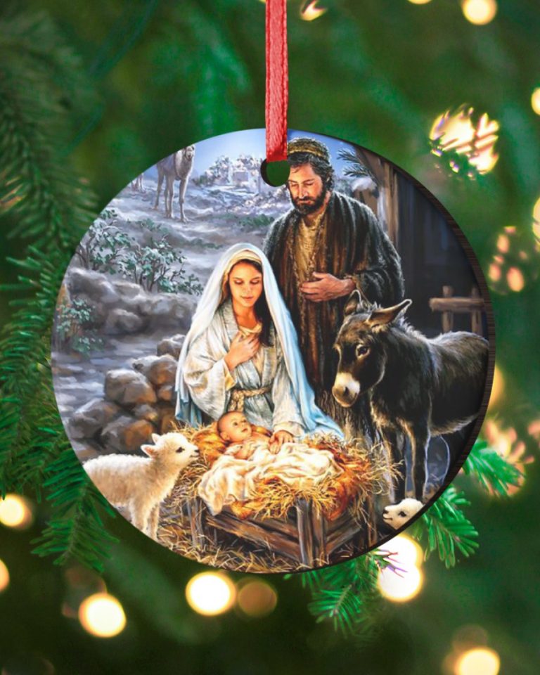 Bethlehem Jesus Christ Birth cave hanging ornament 18