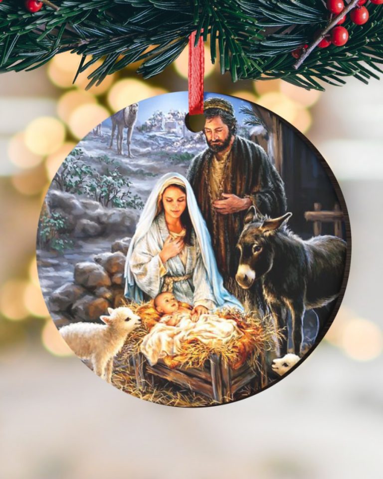 Bethlehem Jesus Christ Birth cave hanging ornament 16