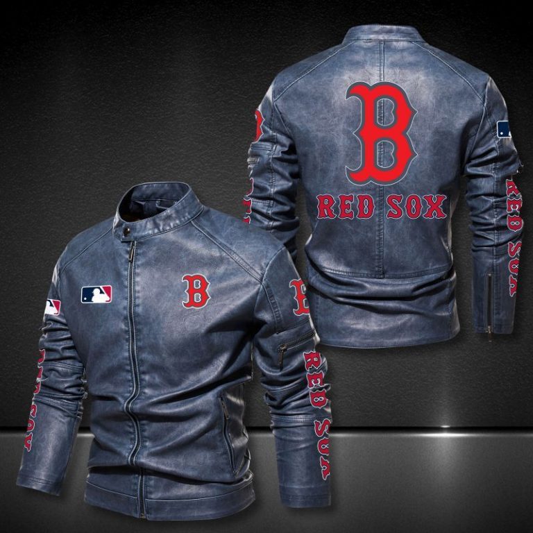 Boston Red Sox motor leather jacket 10