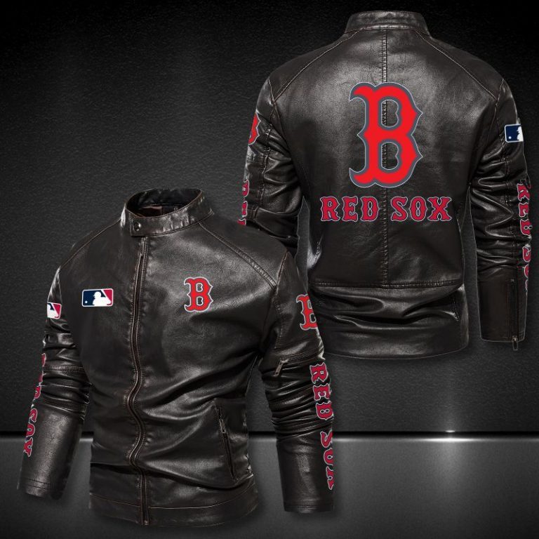 Boston Red Sox motor leather jacket 11