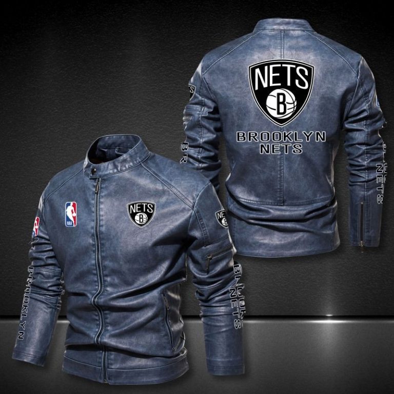 Brooklyn Nets motor leather jacket 6