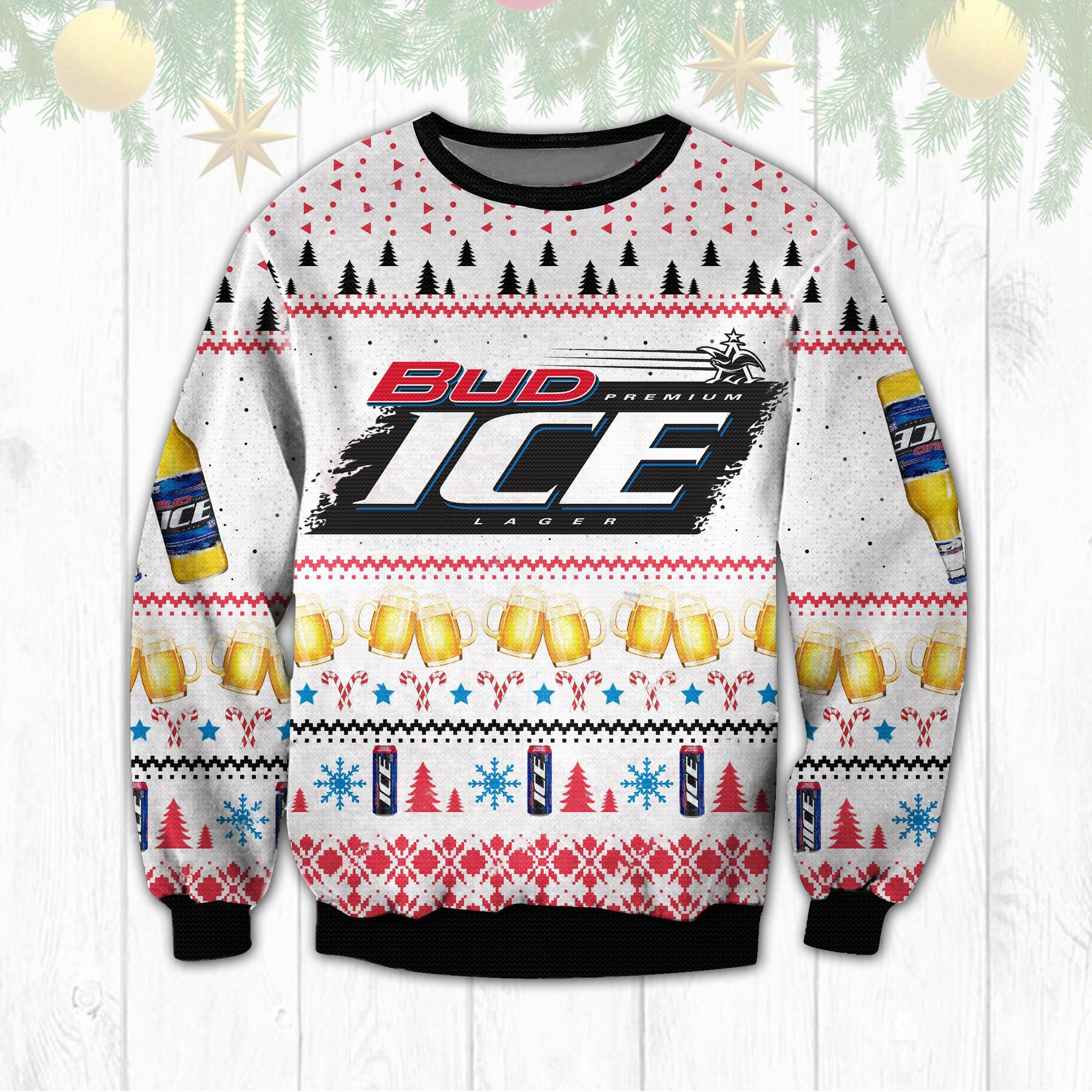 BEST Bud Ice ugly Christmas sweater 5