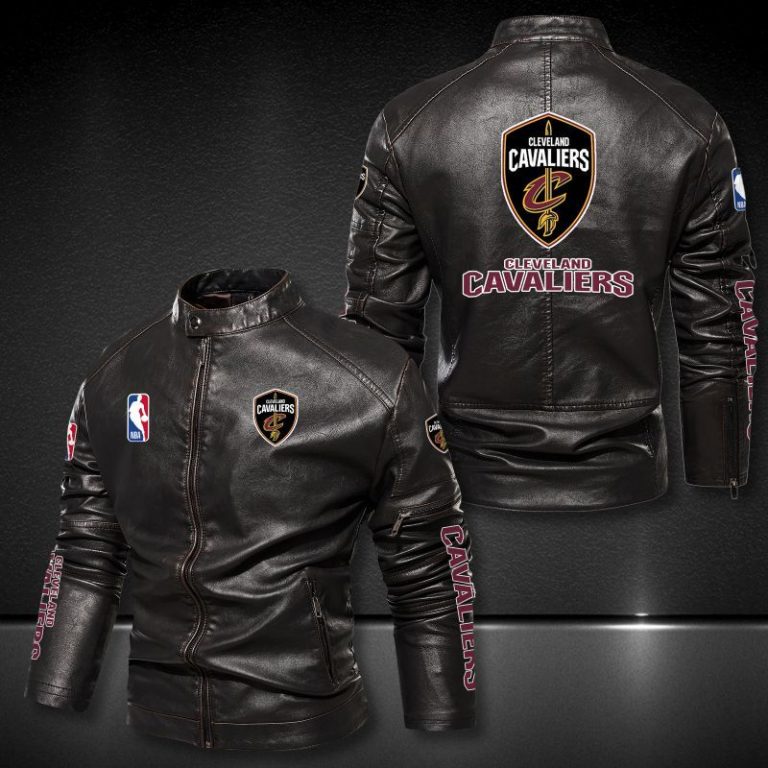 Cleveland Cavaliers motor leather jacket 6
