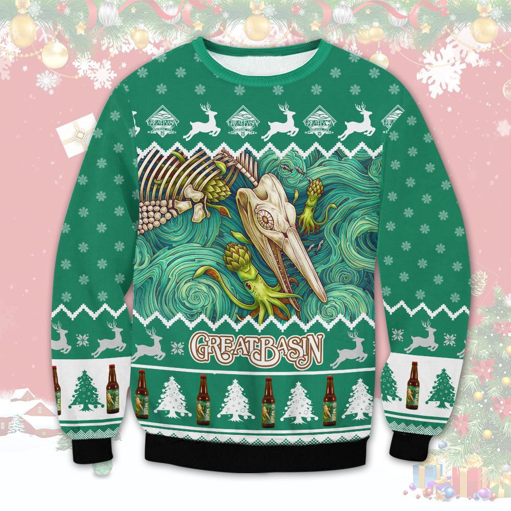 Great Basin Brewing Christmas Sweater 1
