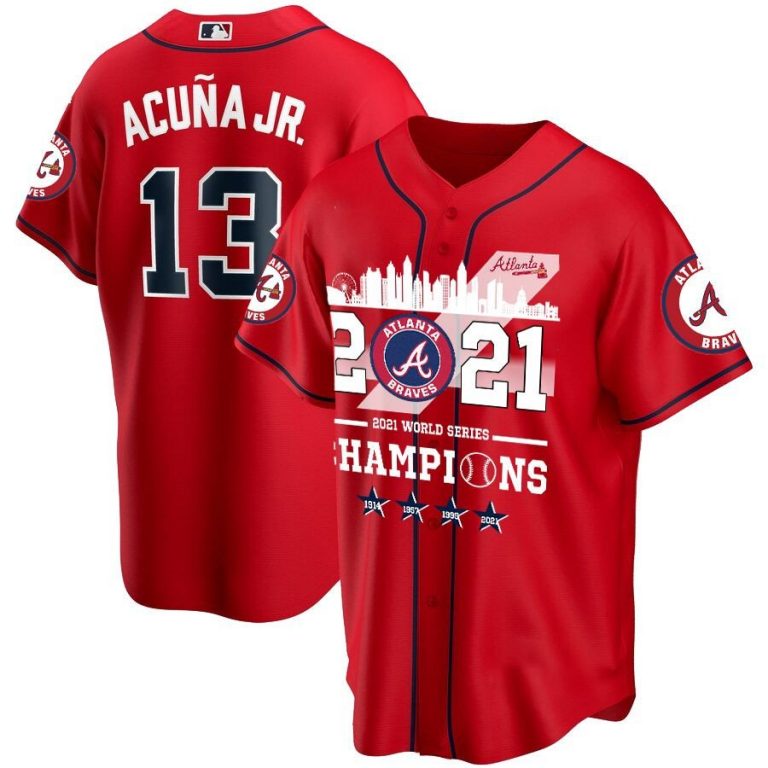 HOT Atlanta Braves 2021 World Series Champions Personalized Custom Baseball Jersey Shirt 8