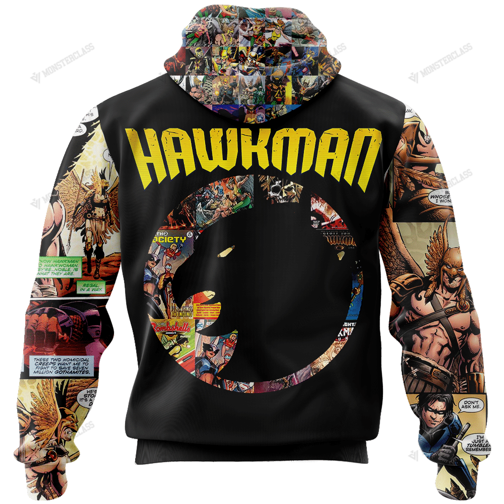 Hawkman Vol DC Comics 3d All Over Printed Hoodie 1