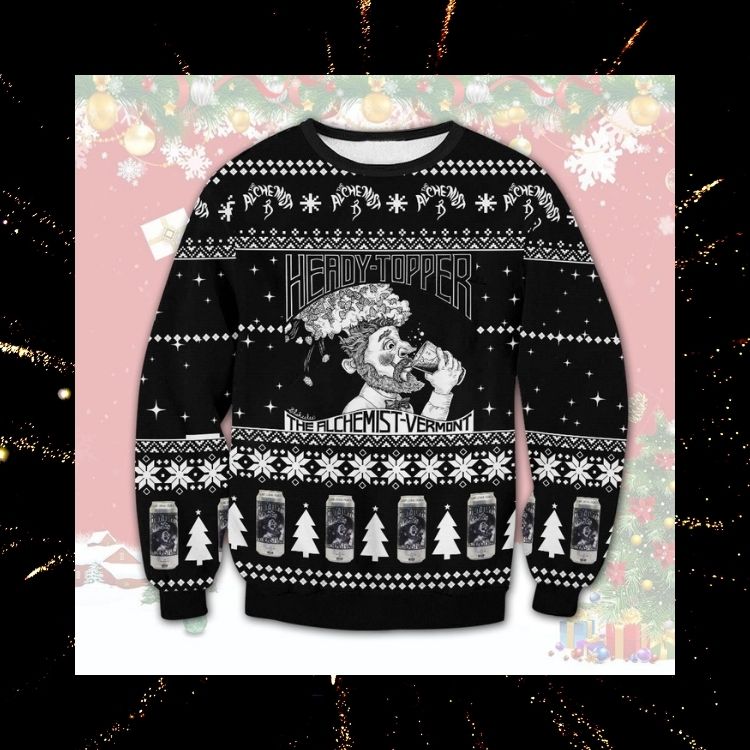 NEW Heady Topper Alchemist Beer ugly Christmas sweater 2