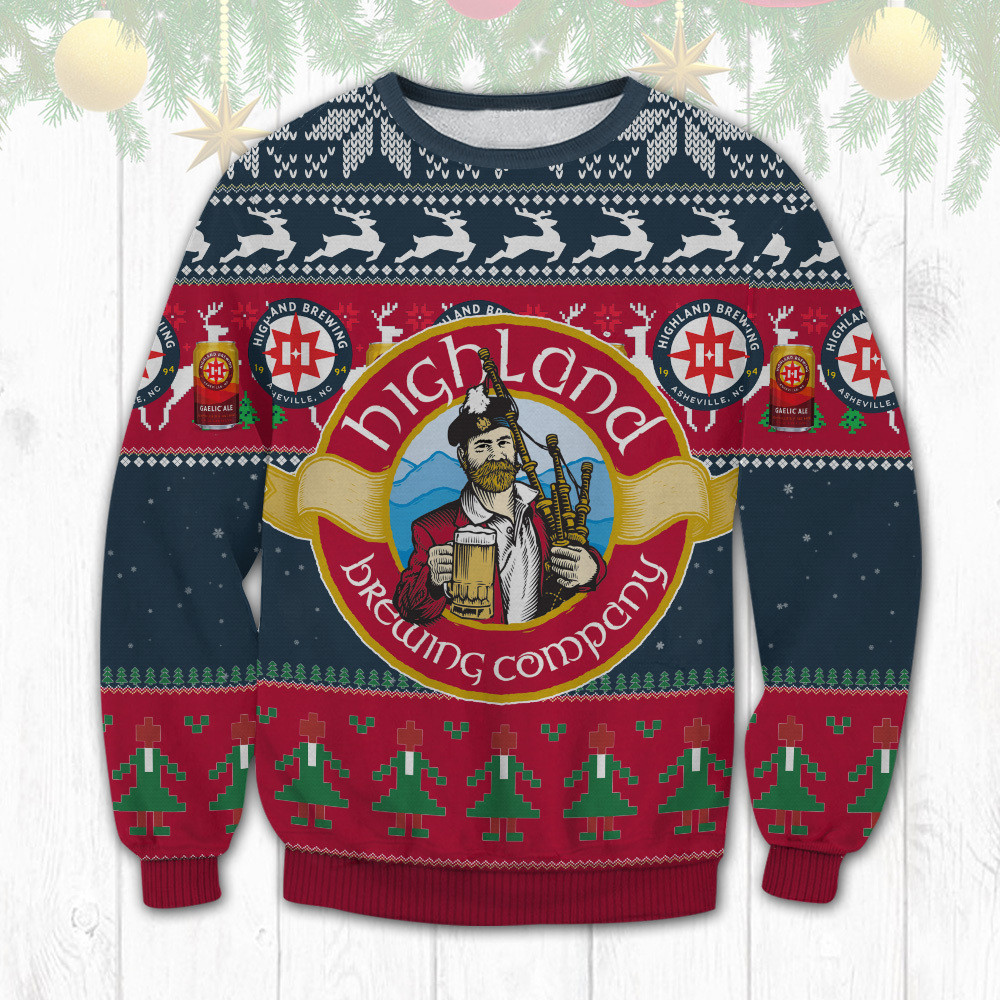 High Land Brewing Company Christmas Sweater 1