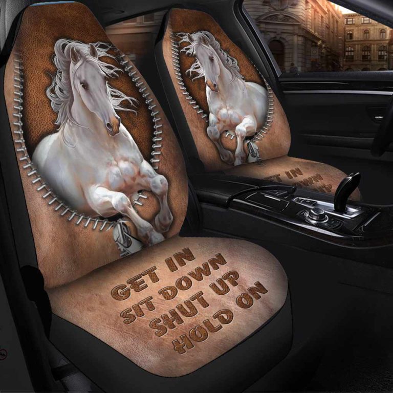 HOT Get In Sit Down Shut Up Hold On Horse Car Seat Cover 12
