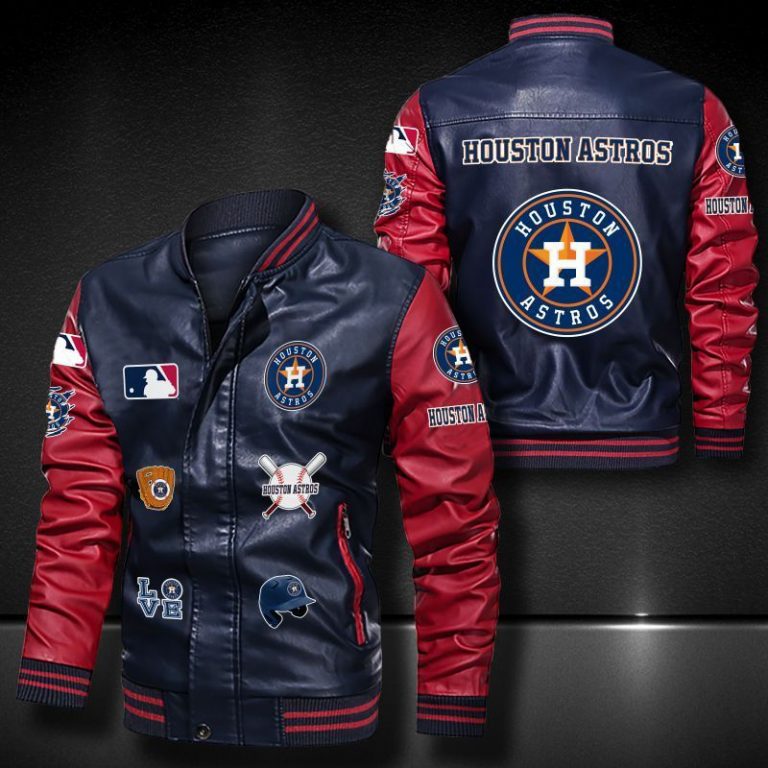 Houston Astros bomber leather jacket 11