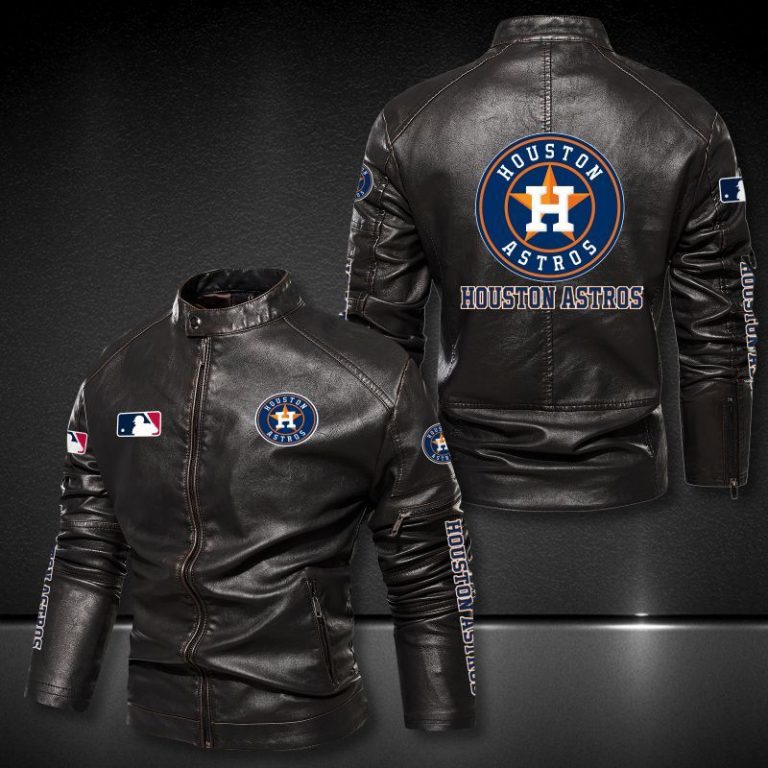 Houston Astros motor leather jacket 8